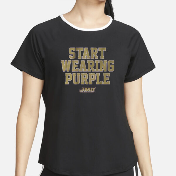 JMU START WEARING PURPLE T-SHIRT2