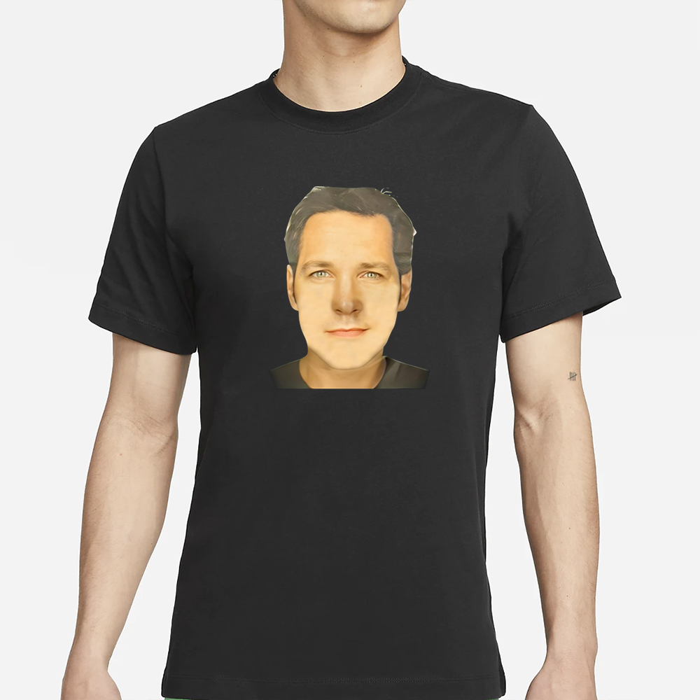 James Murray Wearing Paul Rudd Young Face T-Shirt 4 James Murray Wearing Paul Rudd Young Face T-Shirt