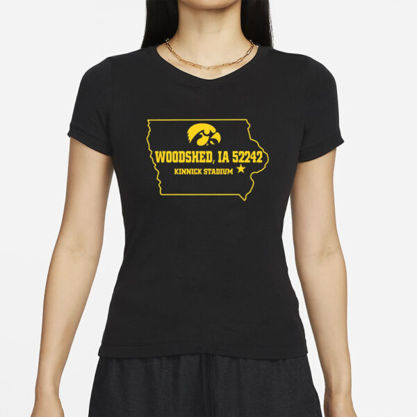 Joanna Mantz Woodshed Ia 52242 Kinnick Stadium T-Shirt