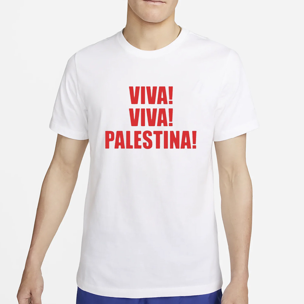 Julio Torres Wearing Viva Viva Palestina T-Shirt 4 Julio Torres Wearing Viva Viva Palestina T-Shirt2