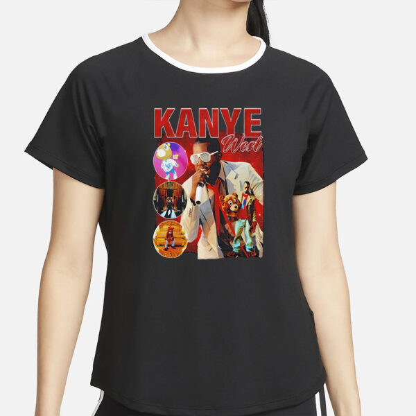 Kanye West Graduation Bear Portrait Vintage T-Shirt2