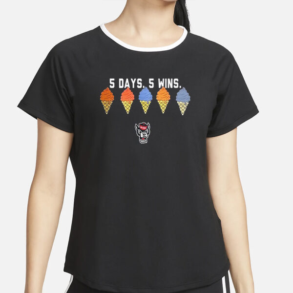 Kevin Keatts 5 Day 5 Win T-Shirt2