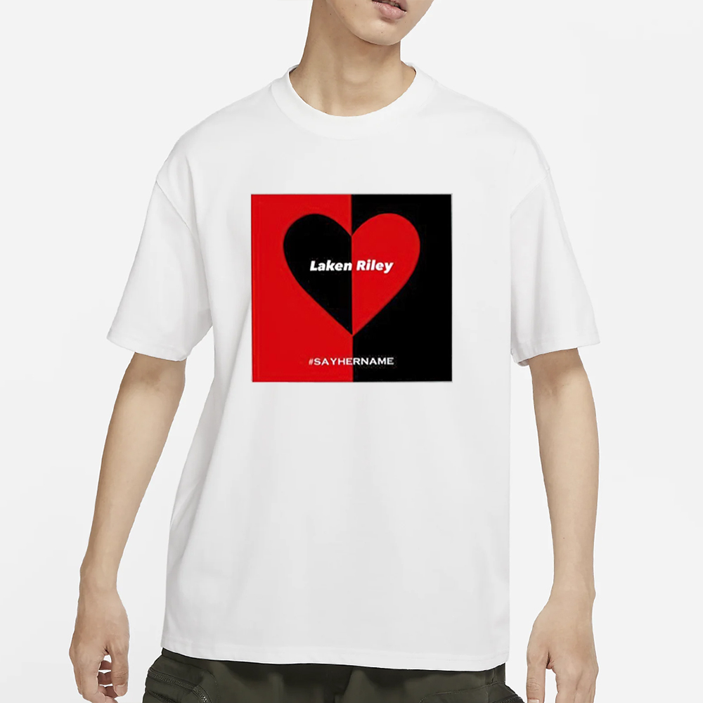 Laken Riley Heart Say Her Name T-Shirt 4 Laken Riley Heart Say Her Name T-Shirt