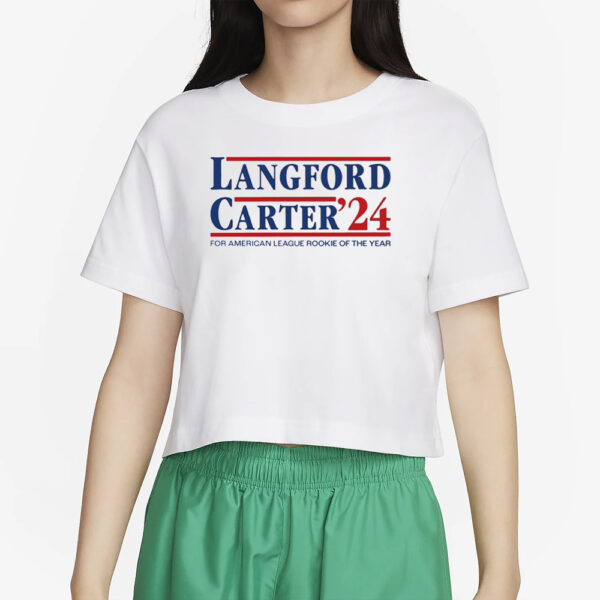 Langford Carter '24 For American League Rookie Of The Year T-Shirt2