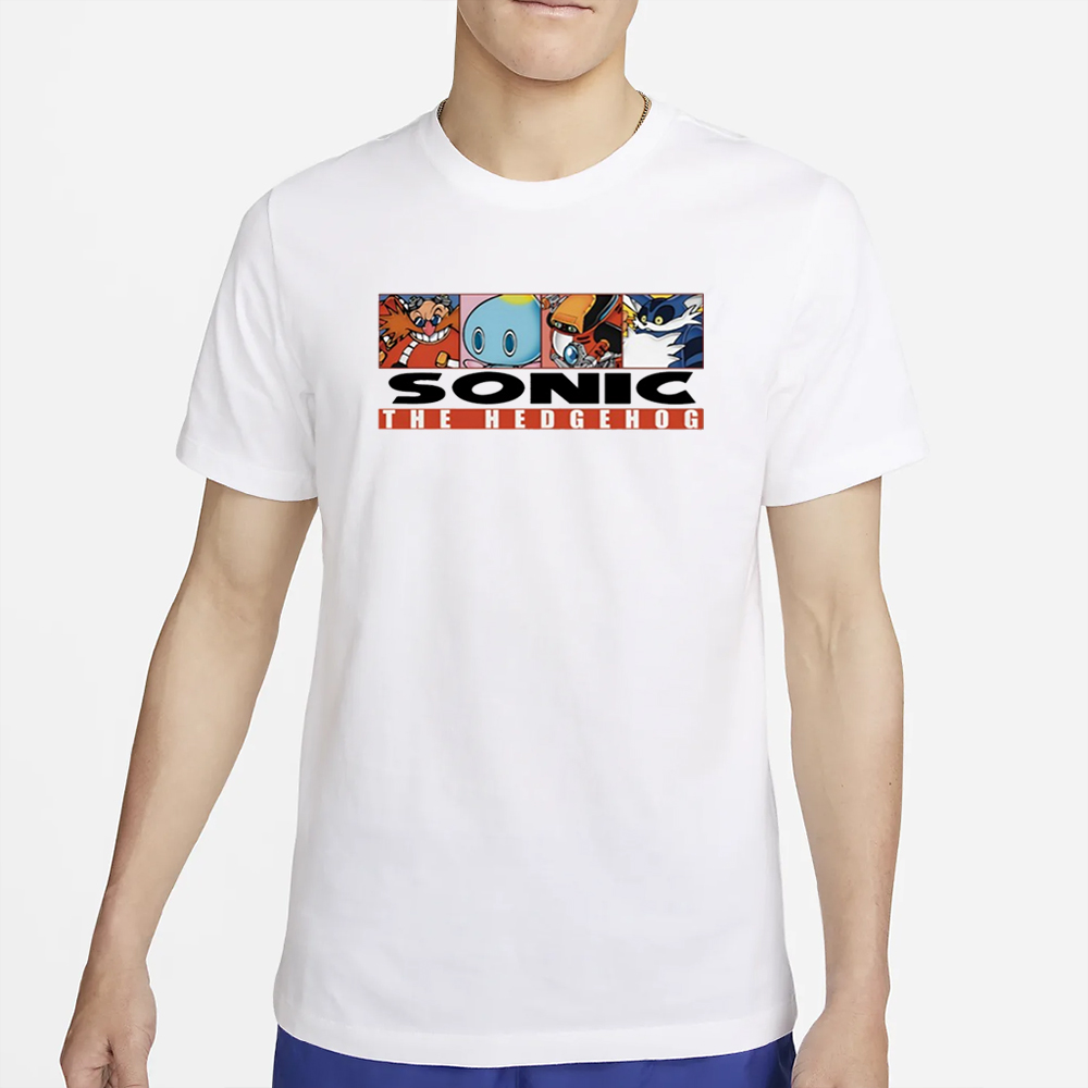 Mamono World Og Box Logo Sonic The Hedgehog T-Shirt4