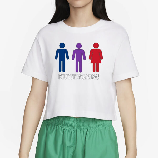 Matt Multitasking Mfm Polyamory Bisexual T-Shirt2