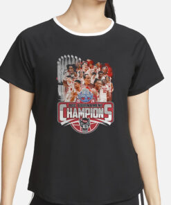 Mens 2024 Acc Tournament Chamopions Nc State Wolfpack T-Shirt2