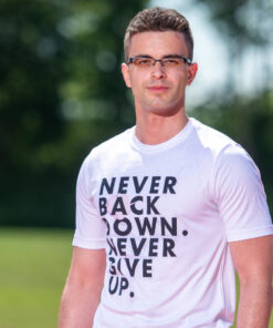 Nick Eh 30 Never Back Down Never Give Up T-Shirt