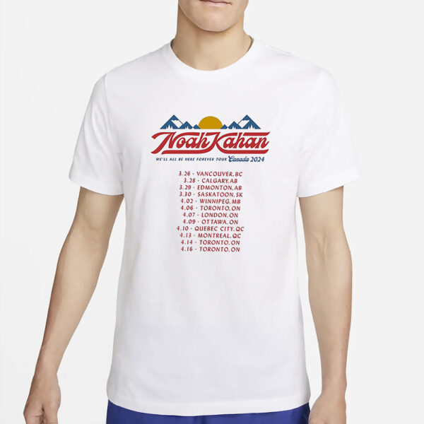 Noah Kahan Canada 2024 T-Shirt4