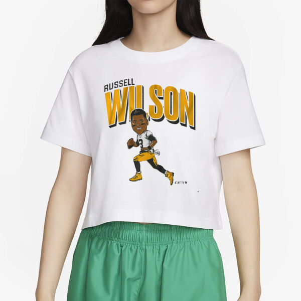 RUSSELL WILSON PITTSBURGH CARICATURE T-SHIRT4