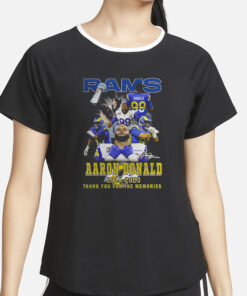 Rams Aaron Donald 2014-2023 Thank You For The Memories T-Shirt2