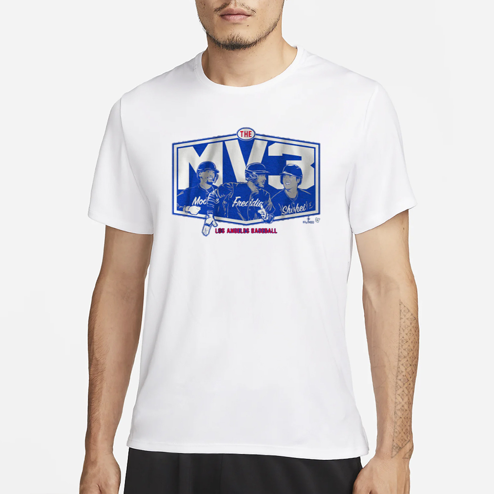 SHOHEI OHTANI, MOOKIE BETTS, & FREDDIE FREEMAN: THE MV3 T-SHIRT 4 SHOHEI OHTANI, MOOKIE BETTS, & FREDDIE FREEMAN THE MV3 T-SHIRT1
