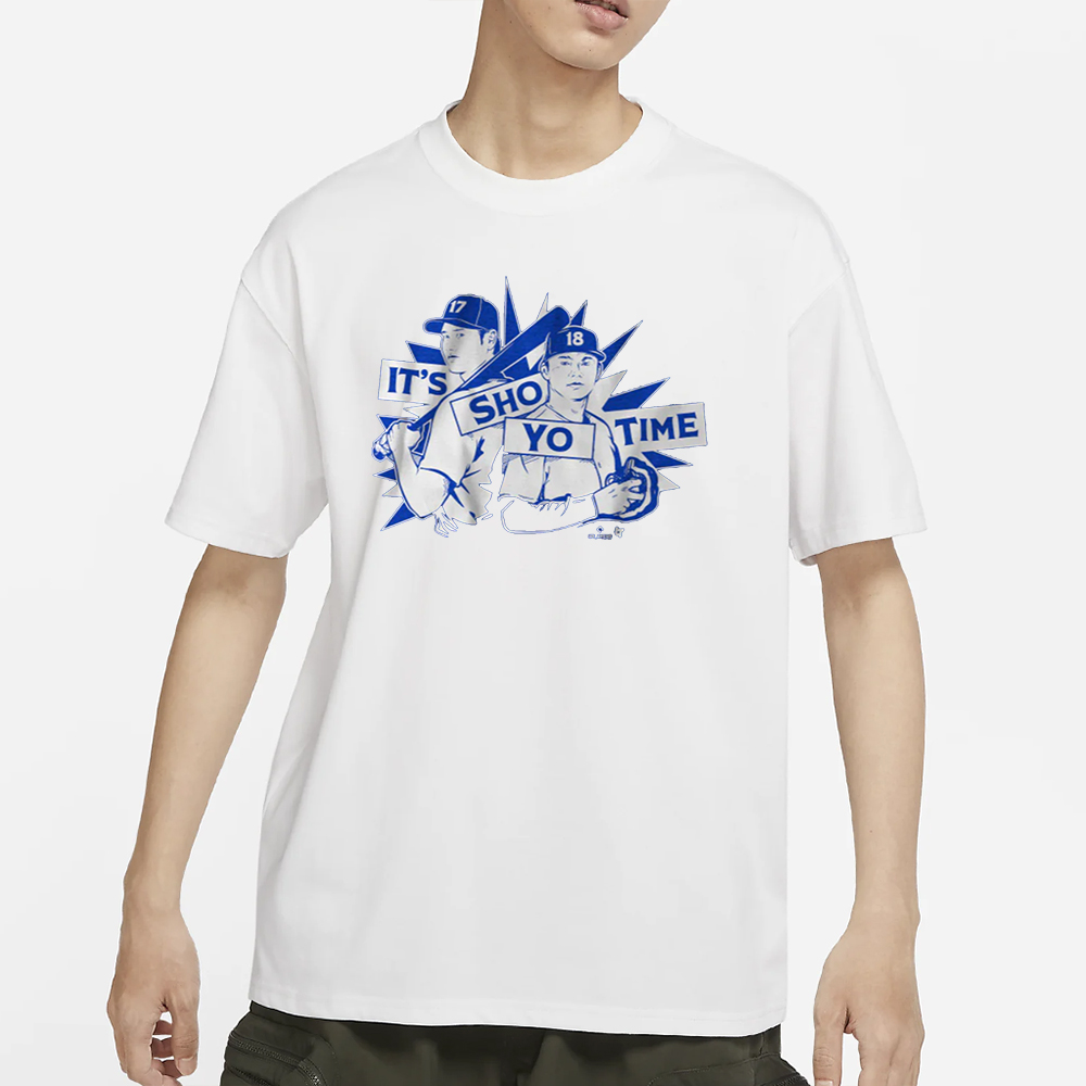 SHOHEI OHTANI & YOSHINOBU YAMAMOTO: IT'S SHO-YO TIME T-SHIRT 4 SHOHEI OHTANI & YOSHINOBU YAMAMOTO IT'S SHO-YO TIME PRO T-SHIRT