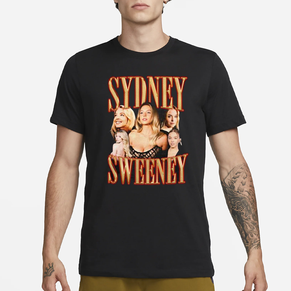 Sydney Sweeney Retro T-Shirt 4 Sydney Sweeney Retro T-Shirt1