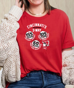 THE ORIGINAL 3-WAY - CELEBRATING 60 YEARS OF THE ROSIE REDS ORGINIZATION T-SHIRT