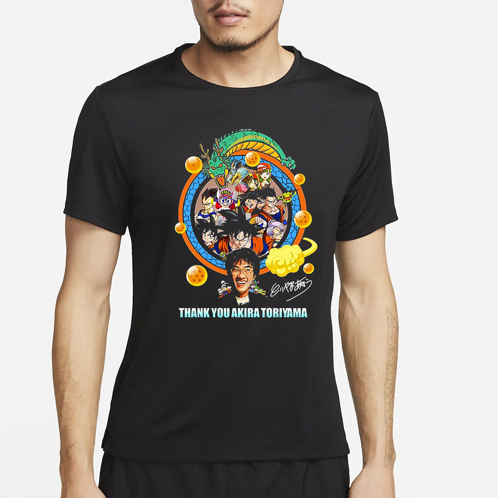 Thank You Akira Toriyama T-Shirt 4 Thank You Akira Toriyama T-Shirt2