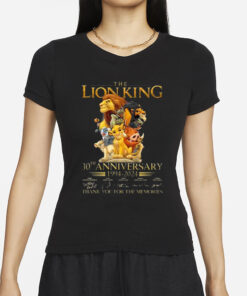 The Lion King 30th Anniversary 1994-2024 Thank You For The Memories T-Shirts