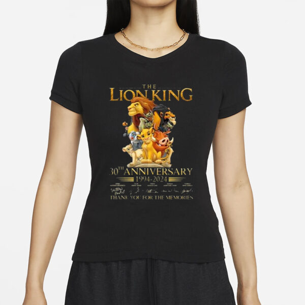 The Lion King 30th Anniversary 1994-2024 Thank You For The Memories T-Shirts