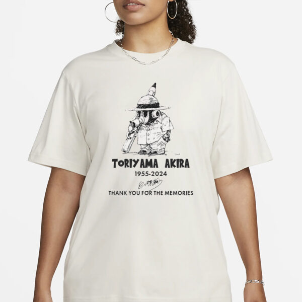 Toriyama Akira 1955-2024 Thank You For The Memories T-Shirt1