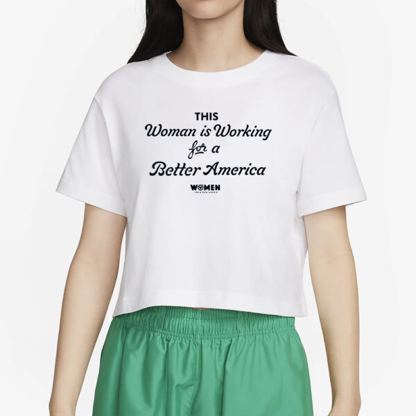 WOMEN FOR BIDEN HARRIS THIS WOMAN IS WORKING T-SHIRT2