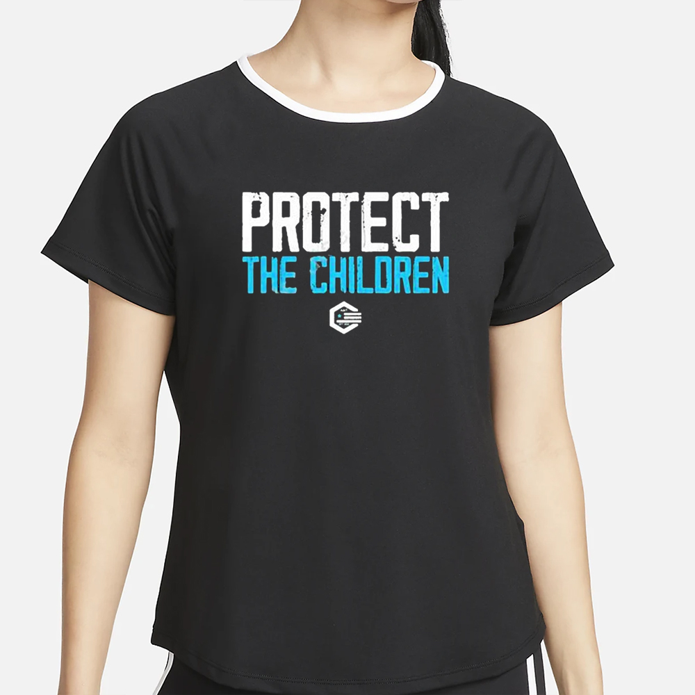 Wearing Protect The Children T-Shirt 4 Wearing Protect The Children T-Shirt2
