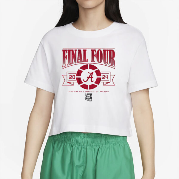 ALABAMA MEN'S BASKETBALL 2024 FINAL FOUR T-SHIRT4