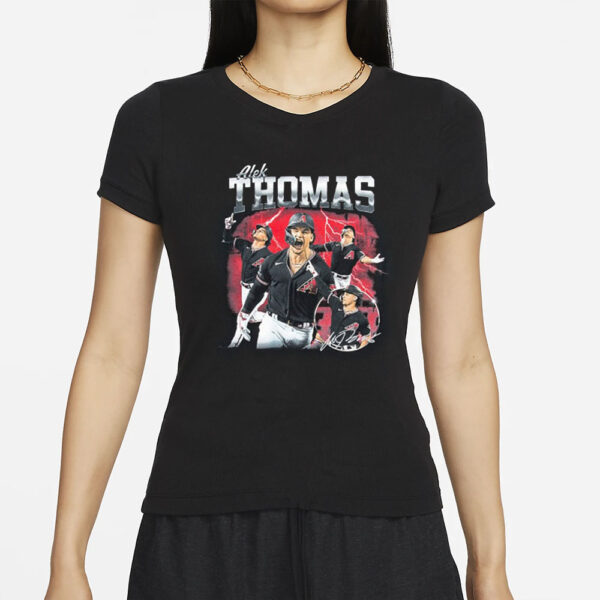 Alek Thomas NLCS Game 4 home run trot T-Shirt Giveaway 2024
