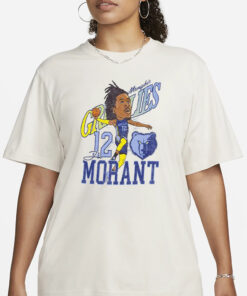 Grizzlies Ja Morant Caricature T-Shirt1