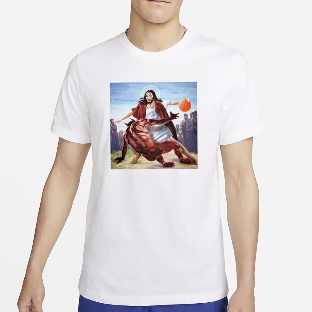 Happy Easter Satan Jesus Basketball T-Shirt 4 Happy Easter Satan Jesus Basketball T-Shirt2