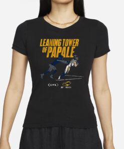 MEMPHIS SHOWBOATS VINNY PAPALE LEANING TOWER CATCH T-SHIRTS