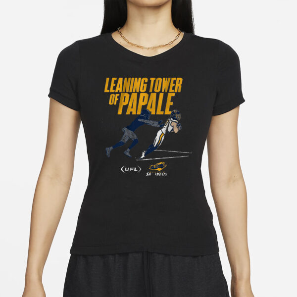 MEMPHIS SHOWBOATS VINNY PAPALE LEANING TOWER CATCH T-SHIRTS
