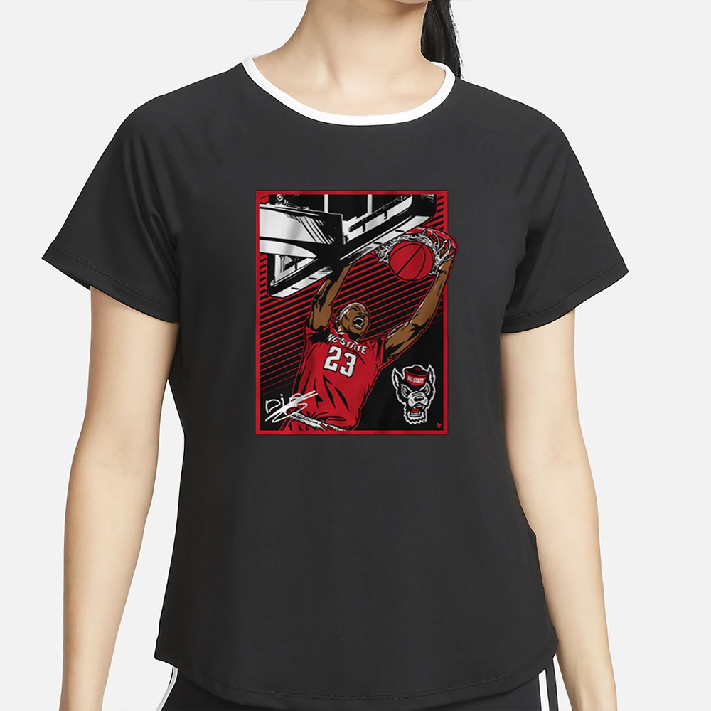 NC STATE BASKETBALL MO DIARRA SIGNATURE SLAM T-SHIRT4