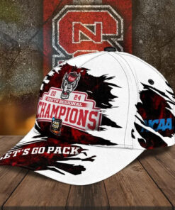 Nc State Let’s Go Pack 2024 Final Four South Regional Champions Hat1