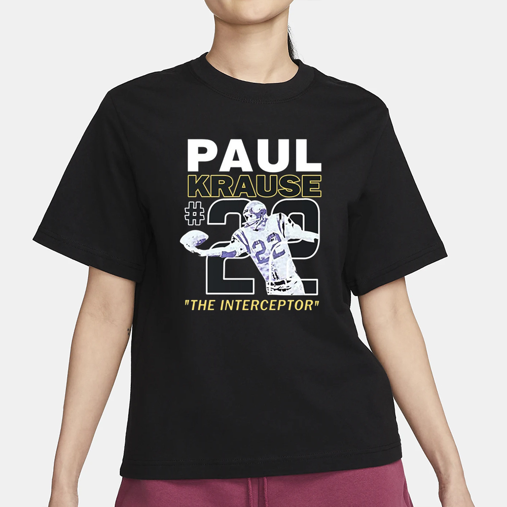 Paul Krause The Interceptor #22 T-Shirt3