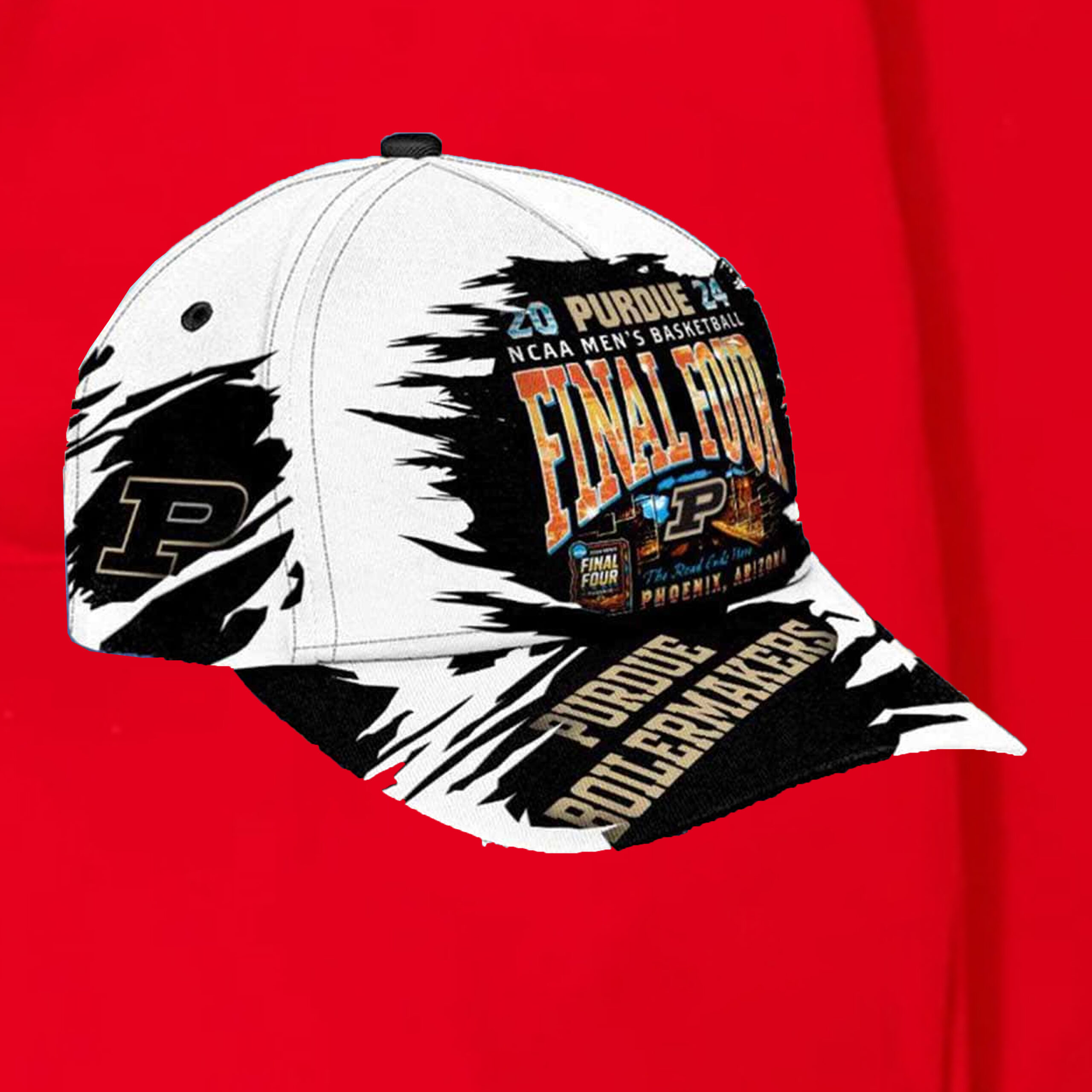 Purdue 2024 Men’s Basketball Final Four The Road Ends Here Phoenix Hat 4 Purdue 2024 Men’s Basketball Final Four The Road Ends Here Phoenix Hat