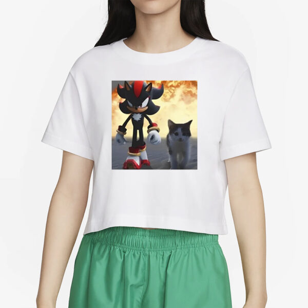 Shadow The Hedgehog And Cat T-Shirt5