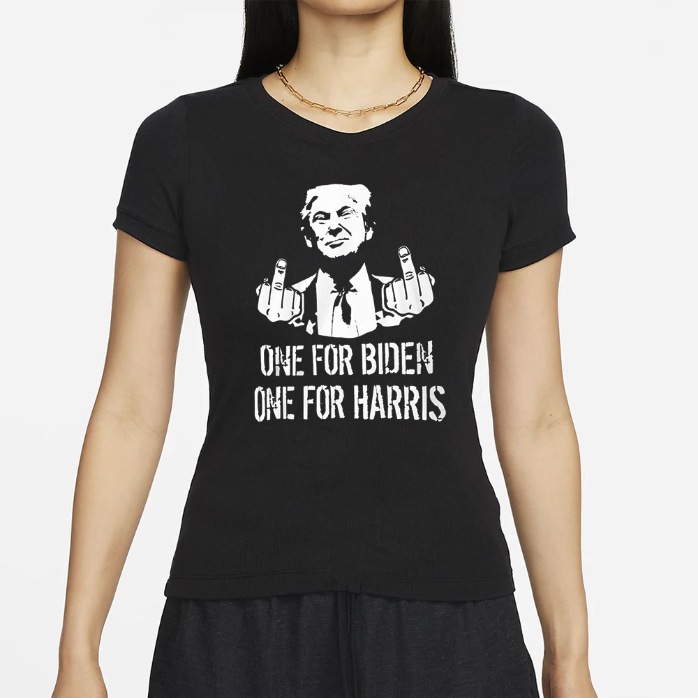 Trump One For Biden One For Harris T-Shirt 4 Trump One For Biden One For Harris T-Shirt