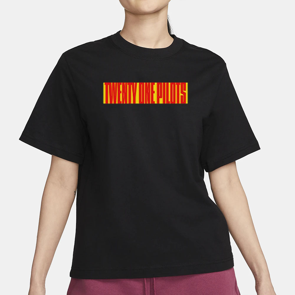 Twenty One Pilots Block Wordmark T-Shirt 4 Twenty One Pilots Block Wordmark T-Shirt1