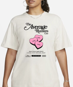 AVERAGE RUNNERS LOVE HEARTS T-SHIRT1