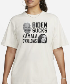 Biden Sucks Kamala Swallows T-Shirt3