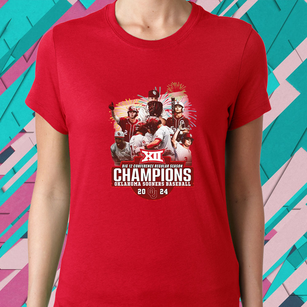 Big 12 Conference Regular Season Champions Okalahoma Sooners Baseball 2024 T-Shirt 4 Big 12 Conference Regular Season Champions Okalahoma Sooners Baseball 2024 T-Shirt1