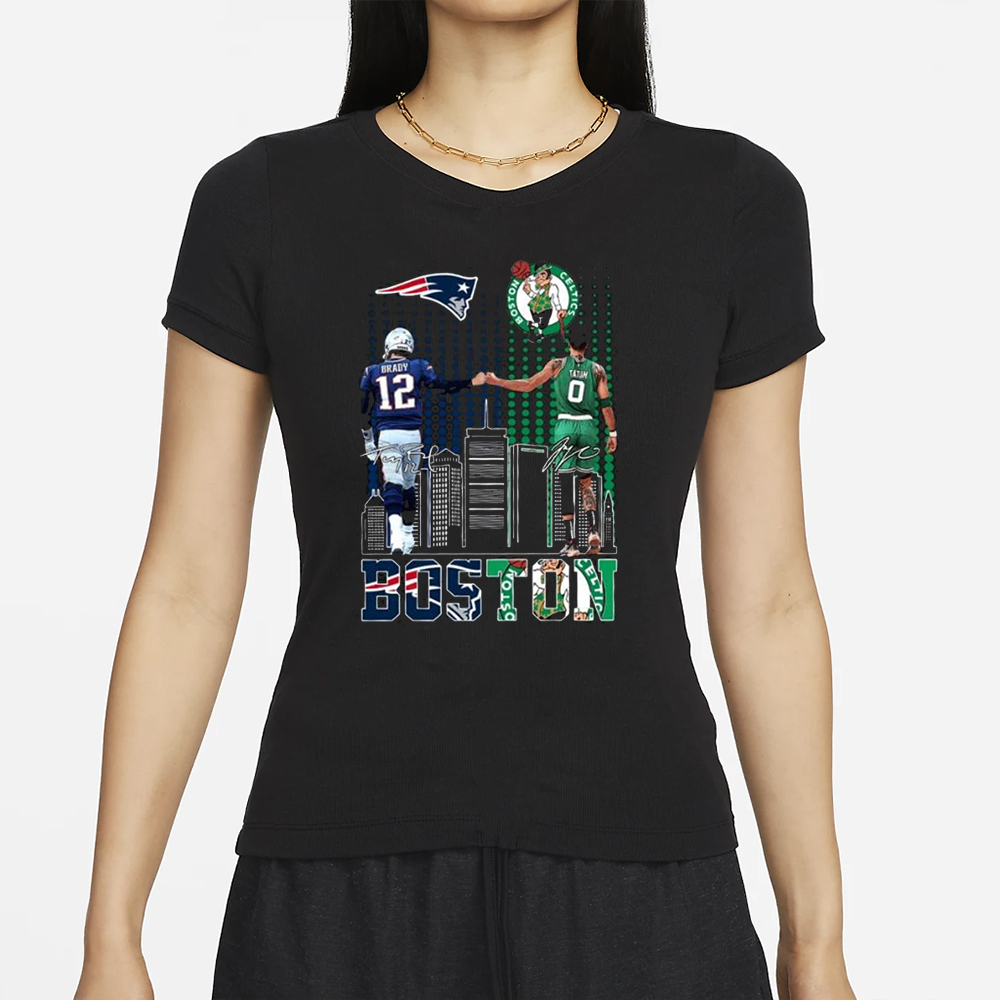 Boston Sports Teams Tom Brady And Jayson Tatum T-Shirt 4 Boston Sports Teams Tom Brady And Jayson Tatum T-Shirt