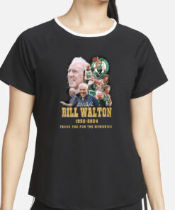 Celtics Bill Walton 1952-2024 Thank You For The Memories T-Shirt5