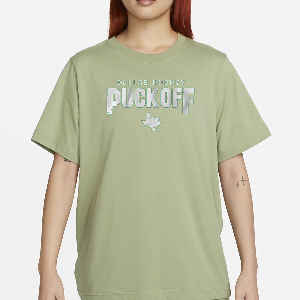 DALLAS HOCKEY: PUCK OFF T-SHIRT 4 DALLAS HOCKEY PUCK OFF T-SHIRT