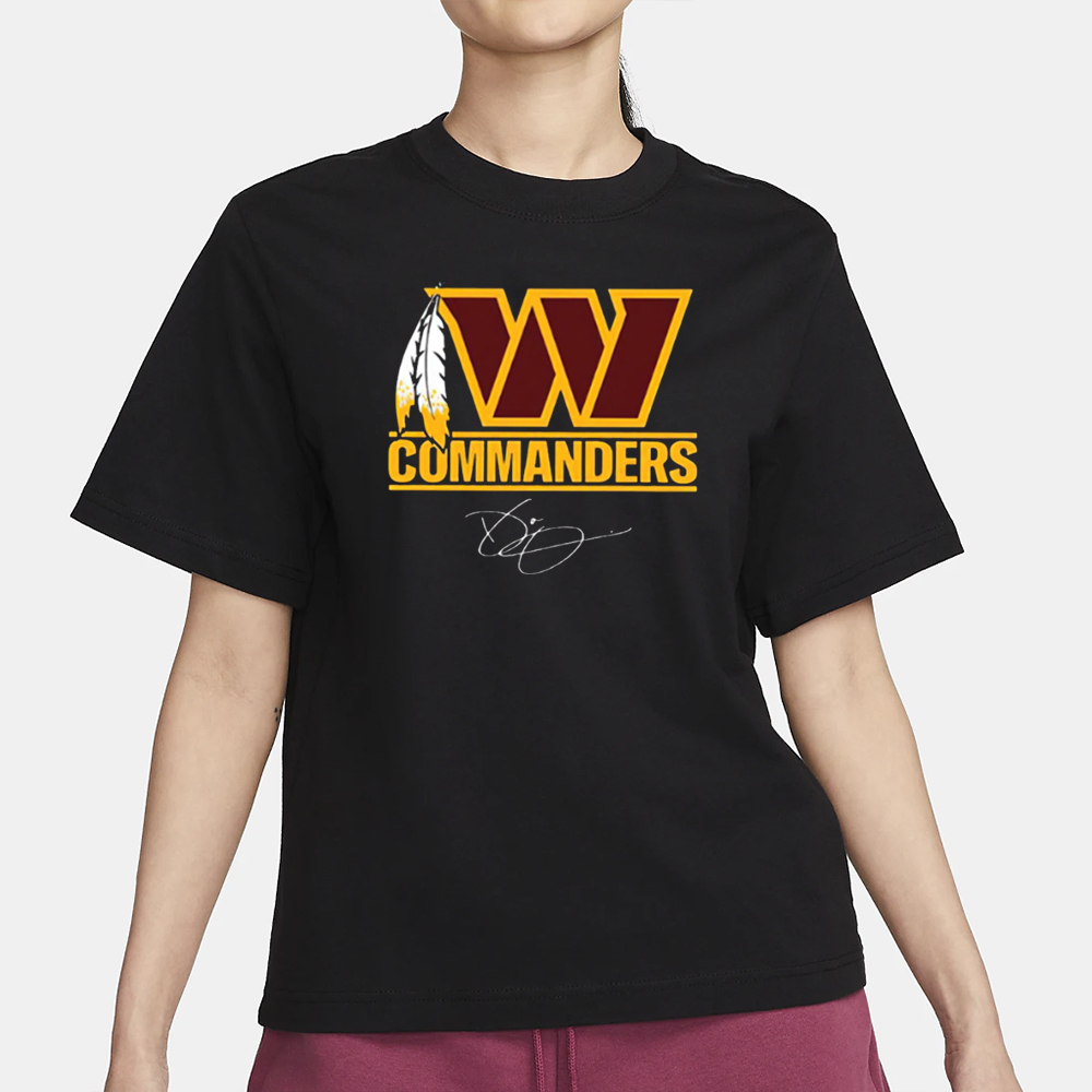 Dan Quinn Commanders Feather Signature T-Shirt 4 Dan Quinn Commanders Feather Signature T-Shirt1