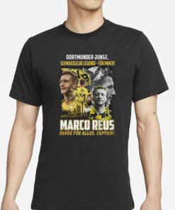 Dortmunder Junge Schwarz Gelbe Legende – Fur Immer Marco Reus Danke Fur Alles, Captain T-Shirt