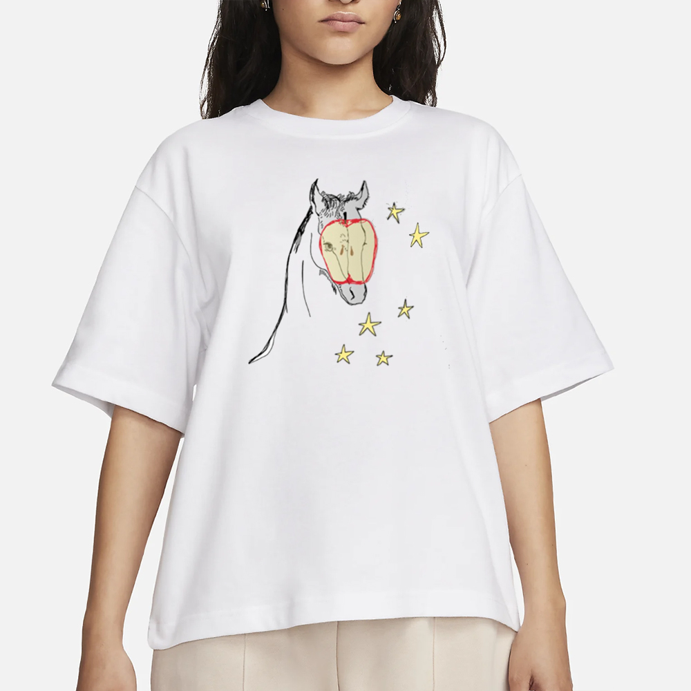 Elena Fiorenza Gatti Horse Girl Apple T-Shirt 4 Elena Fiorenza Gatti Horse Girl Apple T-Shirt