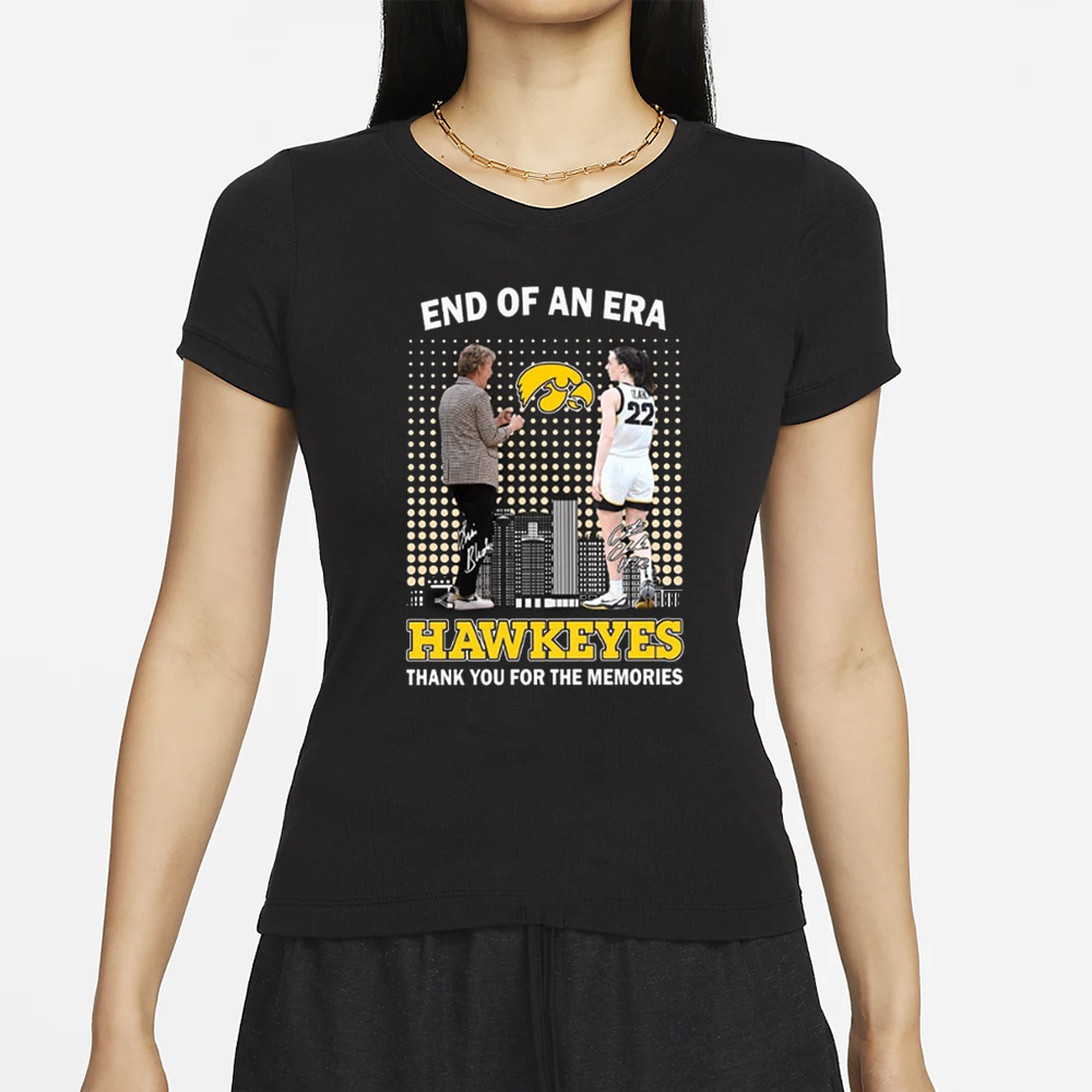 End Of An Era Lisa Bluder & Caitlin Clark Hawkeyes Thank You For The Memories T-Shirt 4 End Of An Era Lisa Bluder & Caitlin Clark Hawkeyes Thank You For The Memories T-Shirt