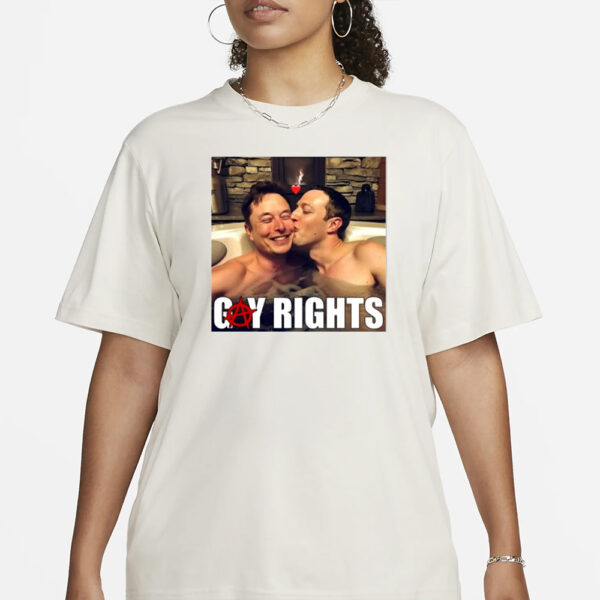 Gay Rights Elon Musk Kiss Mark Zuckerberg T-Shirt1