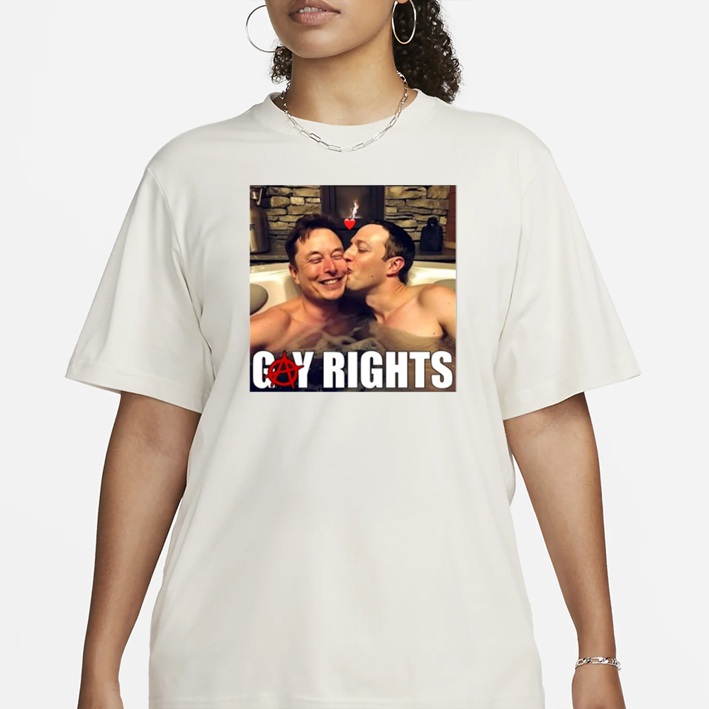 Gay Rights Elon Musk Kiss Mark Zuckerberg T-Shirt 4 Gay Rights Elon Musk Kiss Mark Zuckerberg T-Shirt1